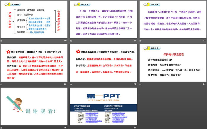 《只有一個地球》PPT優(yōu)質(zhì)課件