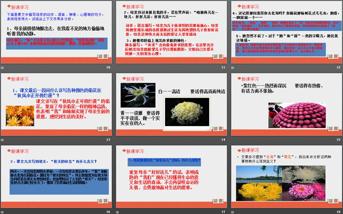 《秋天的懷念》PPT免費(fèi)下載