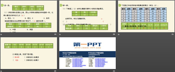《数据收集整理》PPT下载(第1课时 统计表收集数据)