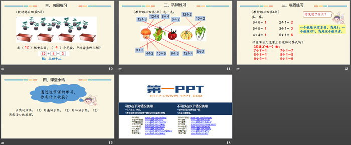 《用2-6的乘法口訣求商》表內(nèi)除法PPT