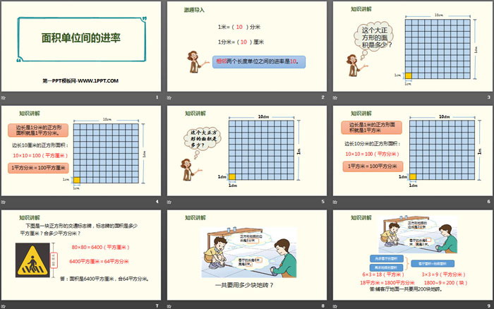 《面積單位間的進(jìn)率》面積PPT下載