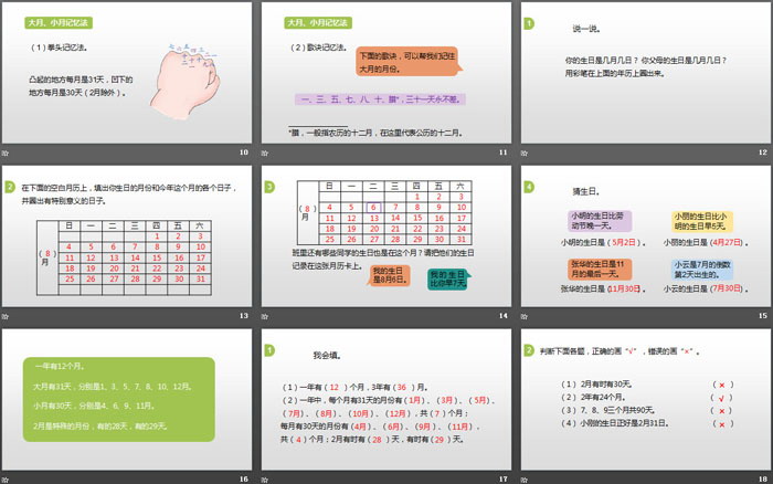 《年、月、日》PPT(第1課時)