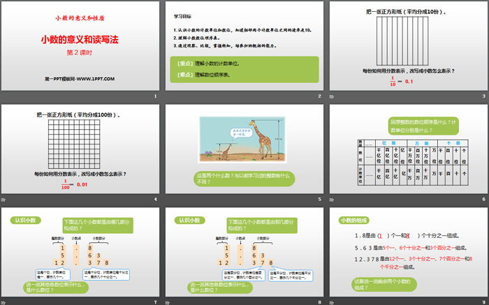 《小數(shù)的意義和讀寫法》小數(shù)的意義和性質(zhì)PPT(第2課時)