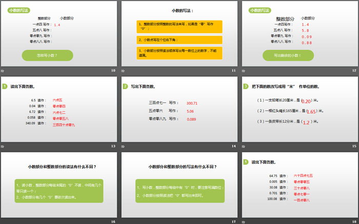 《小數(shù)的意義和讀寫法》小數(shù)的意義和性質(zhì)PPT(第3課時)