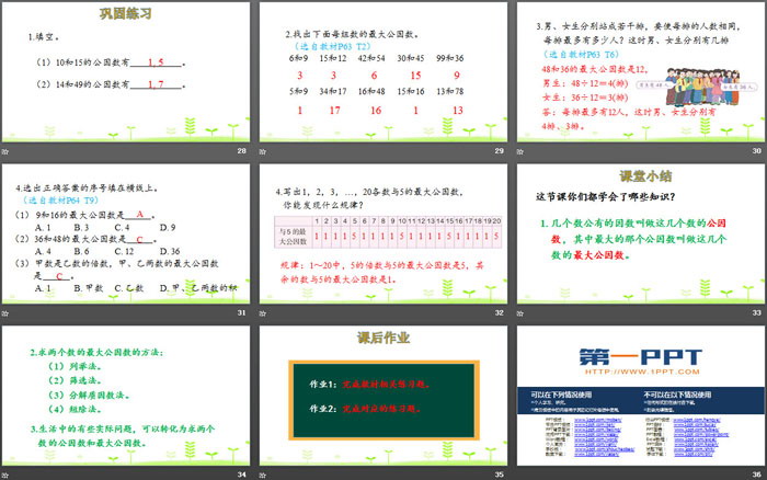 《最大公因數(shù)》分數(shù)的意義和性質(zhì)PPT