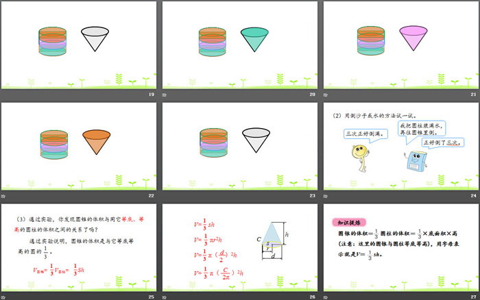 《圓錐的體積》圓柱與圓錐PPT