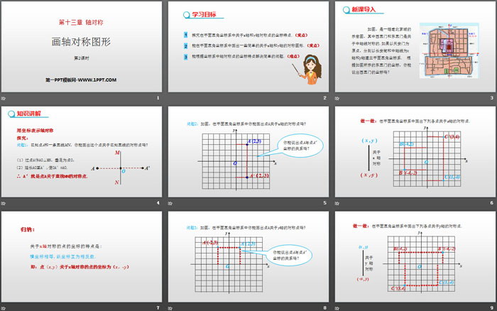 《畫軸對(duì)稱圖形》軸對(duì)稱PPT(第2課時(shí))