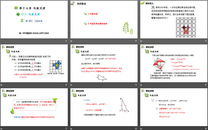 《勾股定理》PPT(第1課時(shí))