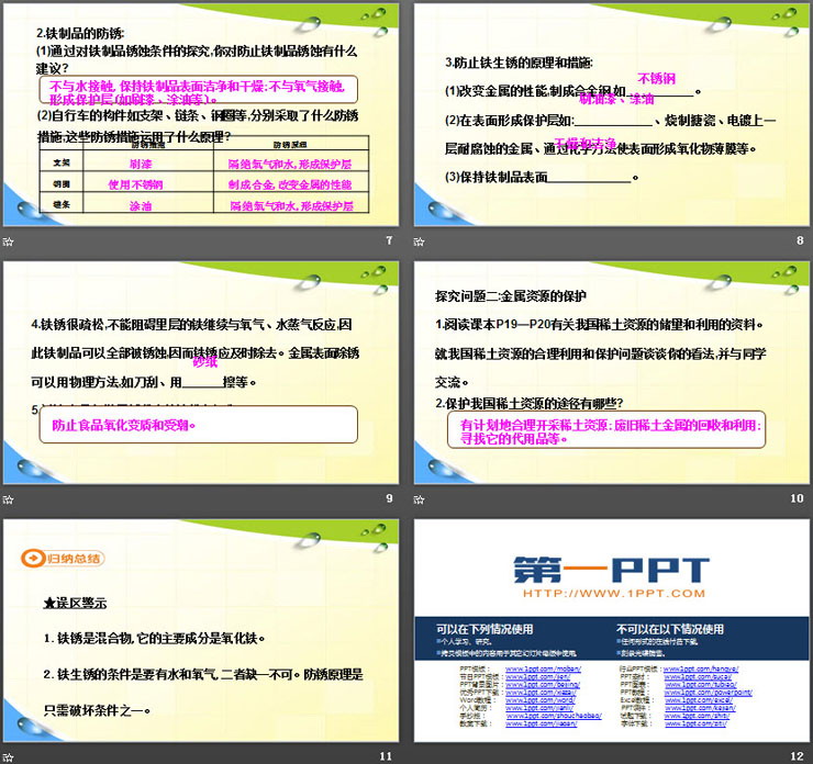 《金屬資源的利用和保護》金屬和金屬材料PPT課件(第2課時)