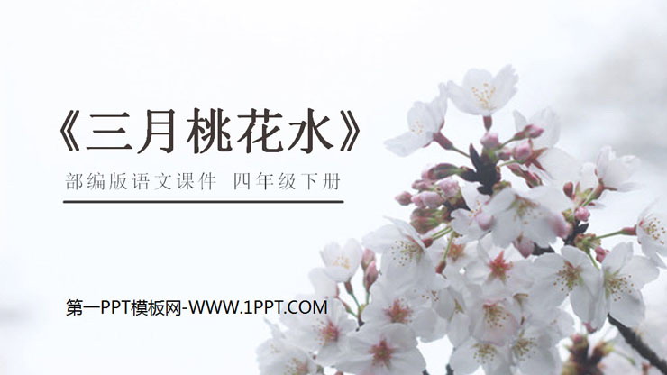 《三月桃花水》PPT课件免费下载