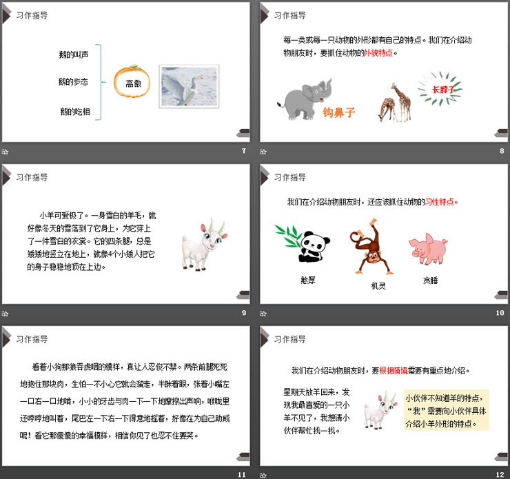 《我的動物朋友》PPT課件下載