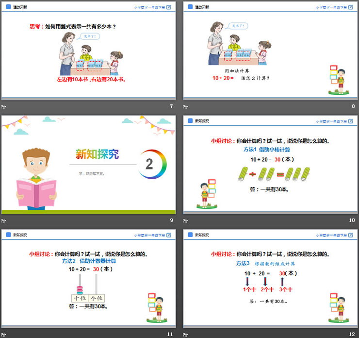 《整十?dāng)?shù)加、減整十?dāng)?shù)》PPT教學(xué)課件