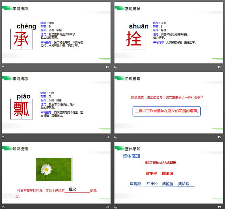 《祖父的園子》PPT課件下載