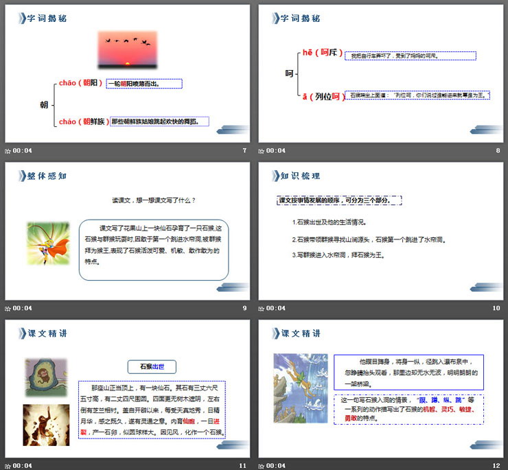 《猴王出世》PPT課件免費(fèi)下載