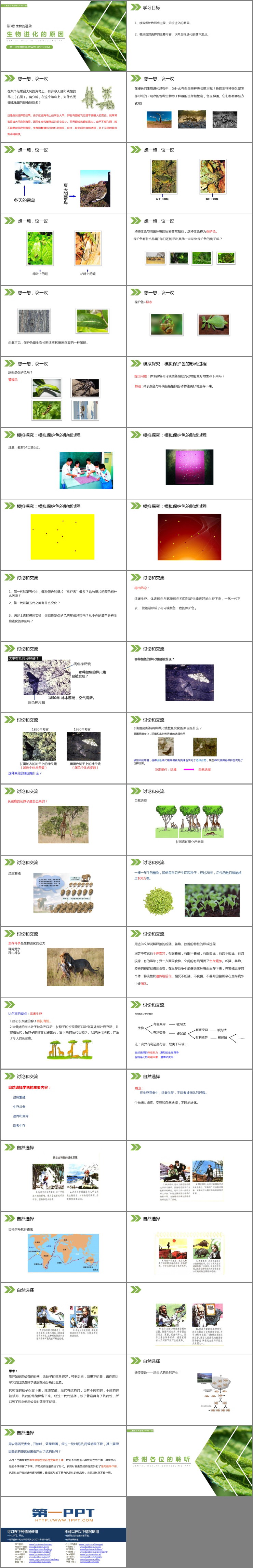 《生物進(jìn)化的原因》PPT精品課件