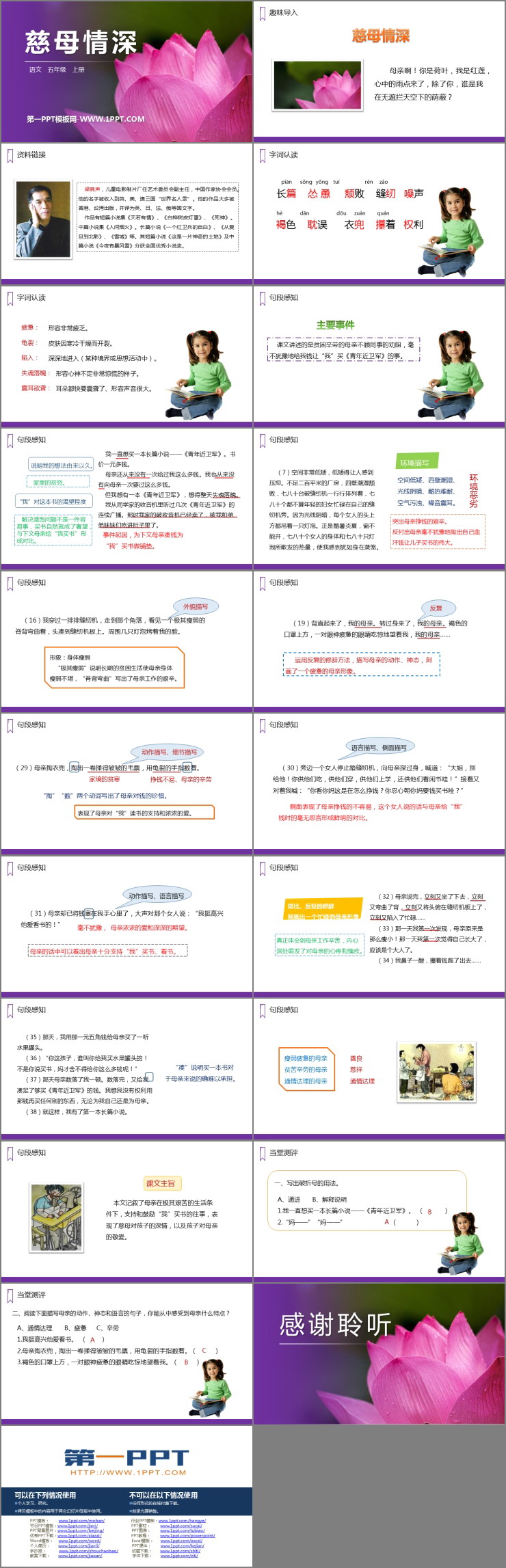 《慈母情深》PPT精品課件