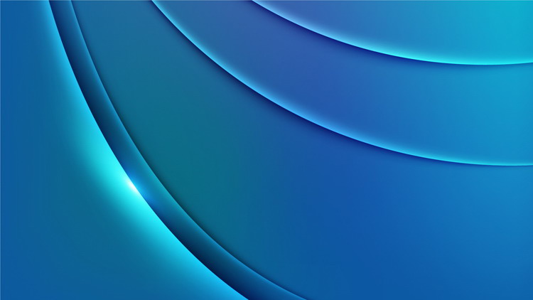 三张蓝色抽象曲线PPT背景图片