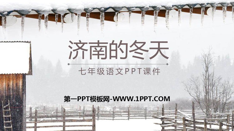 《济南的冬天》PPT课文课件