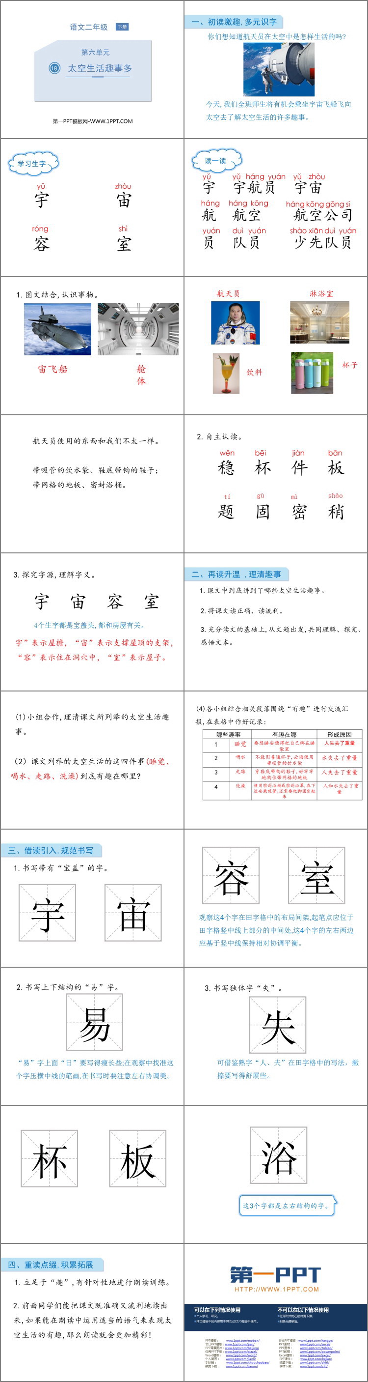 《太空生活趣事多》PPT免費課件