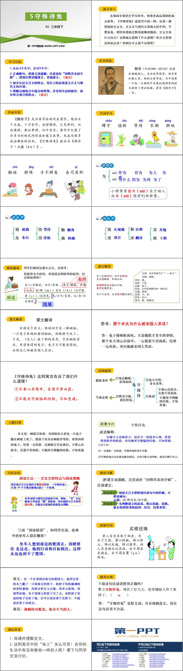 《守株待兔》PPT優(yōu)秀課件